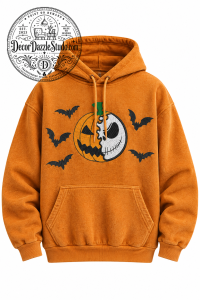 Spooky Pumpkin Skull Bat Hoodie 1 Spooky Pumpkin Skull Bat Hoodie