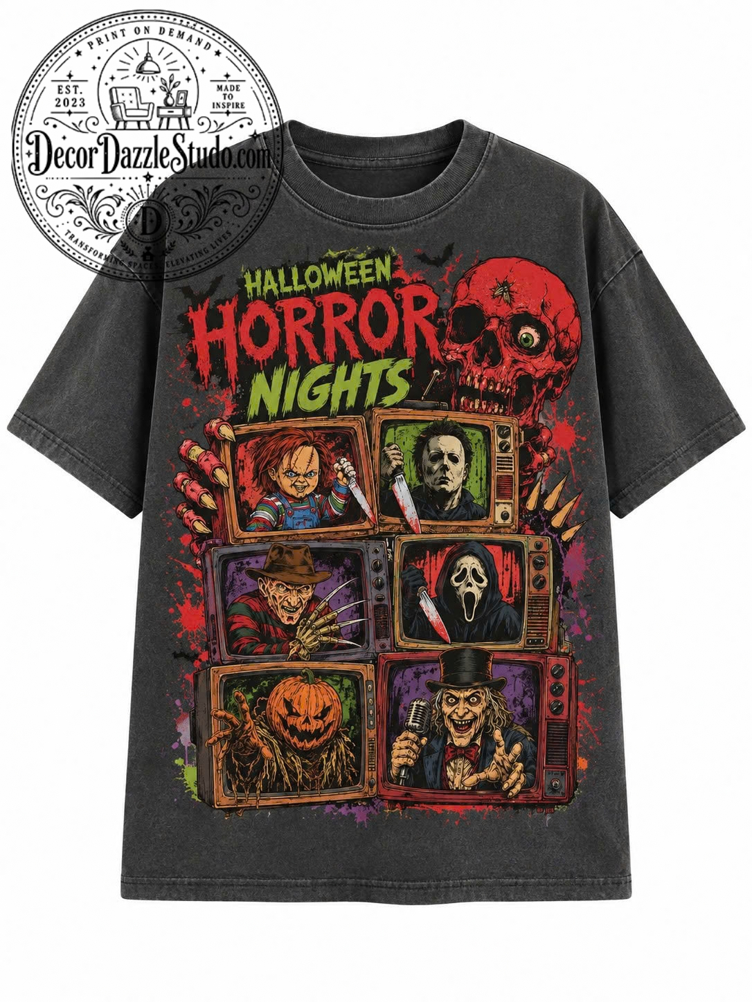 Vintage Horror Halloween T-Shirt