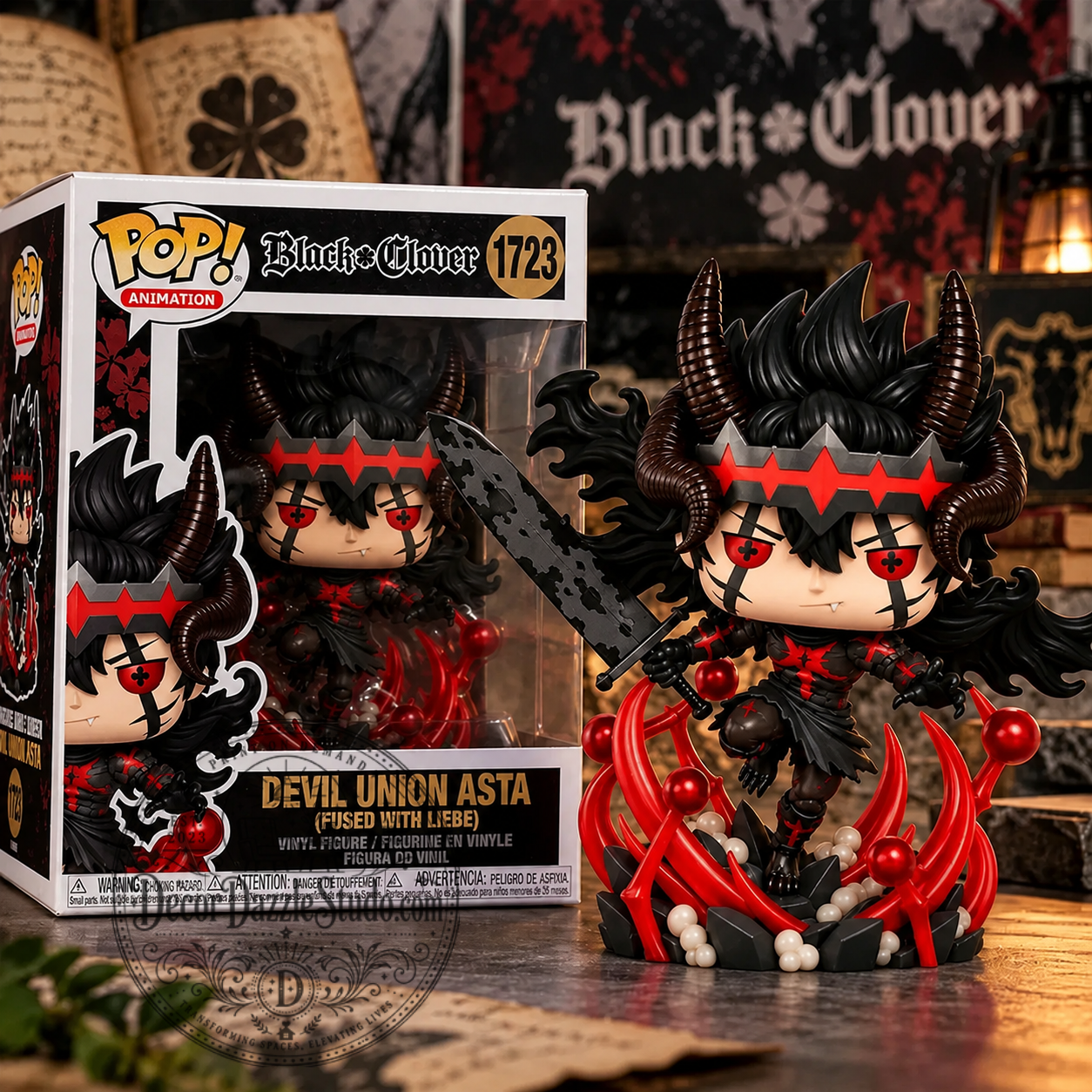 Devil Union Asta Fused With Liebe Black Clover Vinyl Figure