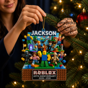 Roblox 20th Anniversary 2006-2026 Jackson Christmas Ornament 3 Roblox 20th Anniversary 2006-2026 Jackson Christmas Ornament