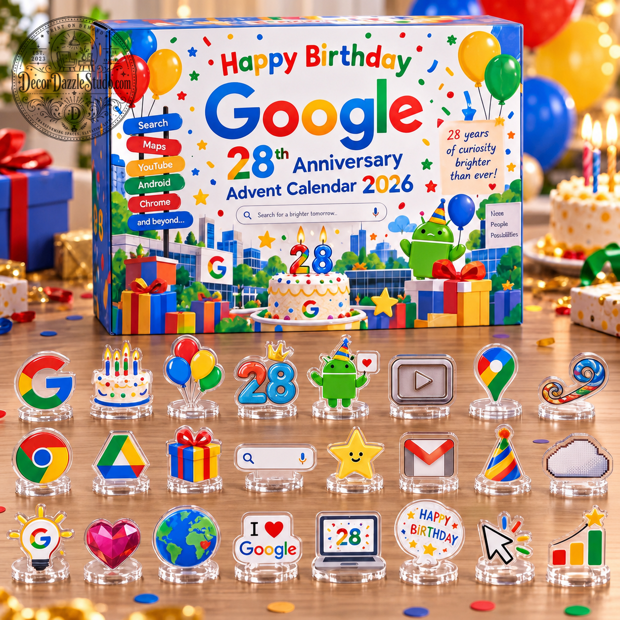 Google Happy Birthday 28th Anniversary 2026 Advent Calendar