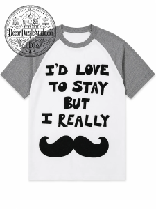 funny mustache t-shirt